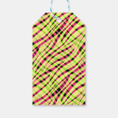 Abstrakter, moderner geometrisch gestreifter Somme Geschenkanhänger (Rückseite)