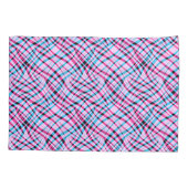 Abstrakter, moderner geometrisch gestreifter Somme Kissenbezug (Rückseite)