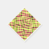 Abstrakter, moderner geometrisch gestreifter Somme Serviette (Ecke)