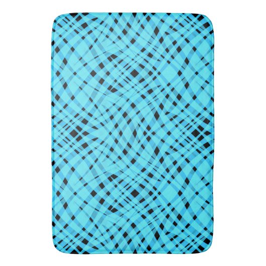 Abstrakter, moderner geometrisch hell gestreifter  badematte (Vorderseite Vertikal)