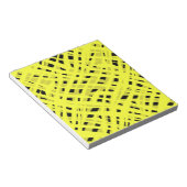 Abstrakter, moderner geometrisch hell gestreifter  notizblock (angewinkelt)