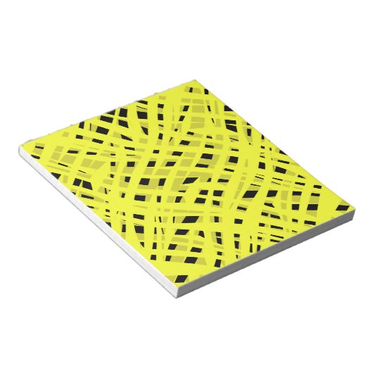 Abstrakter, moderner geometrisch hell gestreifter  notizblock (angewinkelt)