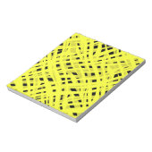 Abstrakter, moderner geometrisch hell gestreifter  notizblock (Rotiert)