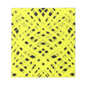 Abstrakter, moderner geometrisch hell gestreifter  notizblock (Vorderseite)