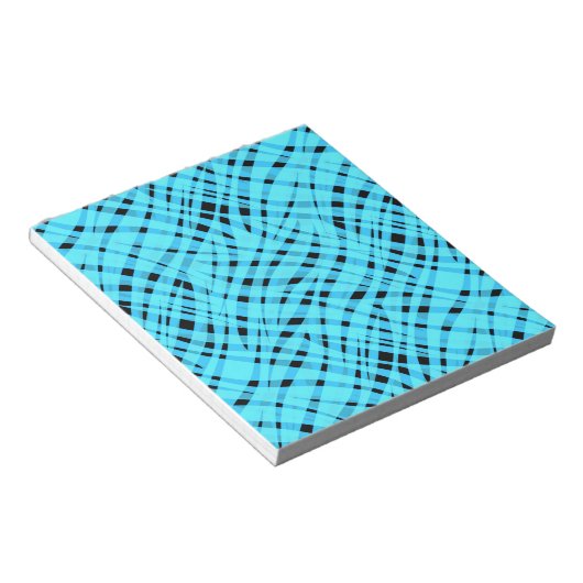 Abstrakter, moderner geometrisch hell gestreifter  notizblock (angewinkelt)