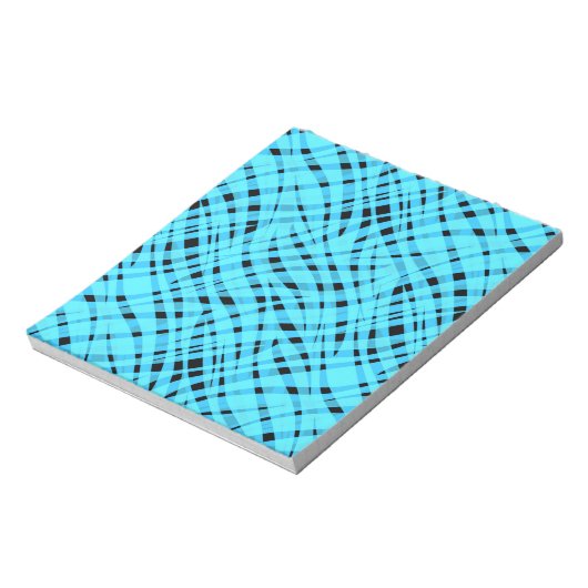 Abstrakter, moderner geometrisch hell gestreifter  notizblock (Rotiert)