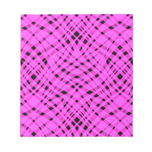 Abstrakter, moderner geometrisch hell gestreifter notizblock (Vorderseite)