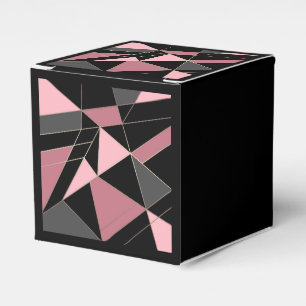 Abstrakter, moderner geometrischer Dreiecksdruck Geschenkschachtel