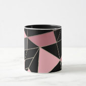 Abstrakter, moderner geometrischer Dreiecksdruck Tasse (Zentrum)