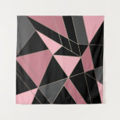 Abstrakter, moderner geometrischer Dreiecksdruck Wandteppich (Vorderseite (Horizontal))