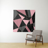 Abstrakter, moderner geometrischer Dreiecksdruck Wandteppich (Beispiel (Horizontal))