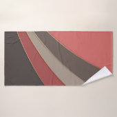 Abstrakter, moderner geometrischer, einfacher Druc Badehandtuch (Badehandtuch)