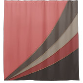 Abstrakter, moderner geometrischer, einfacher Druc Duschvorhang (Vorderseite)