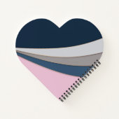 Abstrakter, moderner geometrischer, einfacher Druc Notizblock (Rückseite)