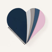 Abstrakter, moderner geometrischer, einfacher Druc Notizblock (Vorderseite)