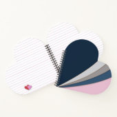 Abstrakter, moderner geometrischer, einfacher Druc Notizblock (Innenseite)