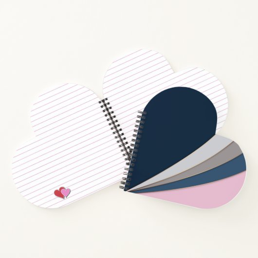 Abstrakter, moderner geometrischer, einfacher Druc Notizblock (Innenseite)