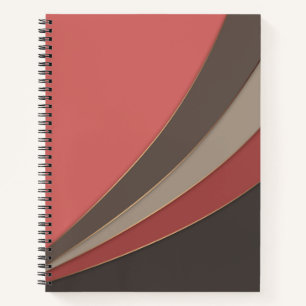 Abstrakter, moderner geometrischer, einfacher Druc Notizblock