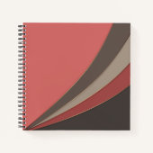 Abstrakter, moderner geometrischer, einfacher Druc Notizblock (Vorderseite)