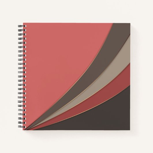 Abstrakter, moderner geometrischer, einfacher Druc Notizblock (Vorderseite)