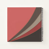 Abstrakter, moderner geometrischer, einfacher Druc Notizblock (Rückseite)