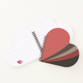 Abstrakter, moderner geometrischer, einfacher Druc Notizblock (Innenseite)