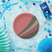 Abstrakter, moderner geometrischer, einfacher Druc Pappteller (Party)