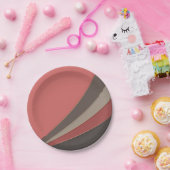 Abstrakter, moderner geometrischer, einfacher Druc Pappteller (Party)