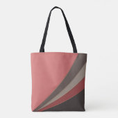 Abstrakter, moderner geometrischer, einfacher Druc Tasche (Rückseite)