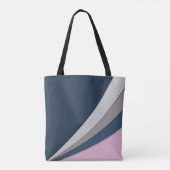 Abstrakter, moderner geometrischer, einfacher Druc Tasche (Rückseite)