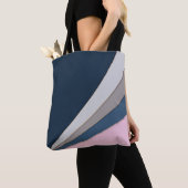 Abstrakter, moderner geometrischer, einfacher Druc Tasche (Von Nahem)