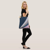 Abstrakter, moderner geometrischer, einfacher Druc Tasche (Am Model)