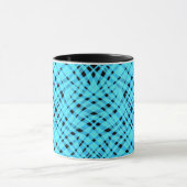 Abstrakter moderner geometrischer heller Streifend Tasse (Zentrum)