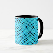 Abstrakter moderner geometrischer heller Streifend Tasse (VorderseiteRechts)