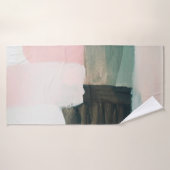 Abstrakter moderner Kunsthintergrund. Grau und  Badehandtuch (Badehandtuch)