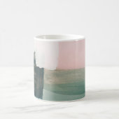 Abstrakter moderner Kunsthintergrund. Grau und Kaffeetasse (Mittel)