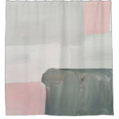 Abstrakter moderner Kunsthintergrund. Rosa, Gra Duschvorhang (Vorderseite)