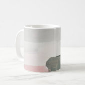 Abstrakter moderner Kunsthintergrund. Rosa, Gra Kaffeetasse (Vorderseite Links)