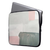 Abstrakter moderner Kunsthintergrund. Rosa, Gra Laptopschutzhülle (Vorderseite Links)