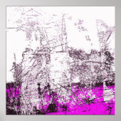 Abstrakter moderner Malhintergrund. Abbildung. Poster (Vorne)