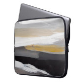 Abstrakter moderner Malhintergrund. Moderne Kunst Laptopschutzhülle (Vorderseite Links)