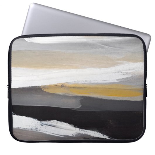 Abstrakter moderner Malhintergrund. Moderne Kunst Laptopschutzhülle (Vorderseite)