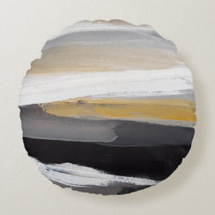 Abstrakter moderner Malhintergrund. Moderne Kunst Rundes Kissen