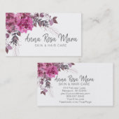 *~* abstrakter moderner Mit Blumenwatercolor Visitenkarte (Vorne/Hinten)