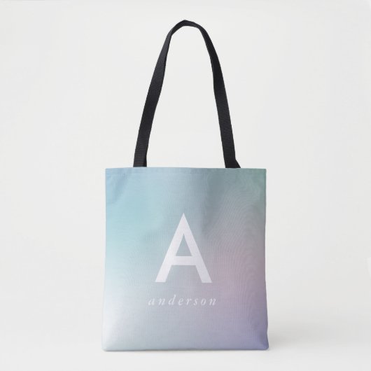 Abstrakter moderner pastellfarbener Regenbogenverl Tasche (Vorderseite)