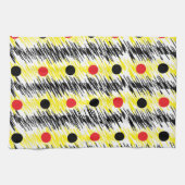 Abstrakter moderner Polka-Punkt Geschirrtuch (Horizontal)