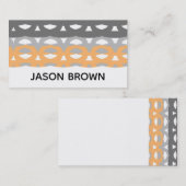 abstrakter moderner schicker Stil aus der Mitte de Visitenkarte (Vorne/Hinten)