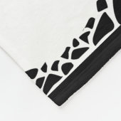 Abstrakter, moderner Silhouette Fleecedecke (Ecke)