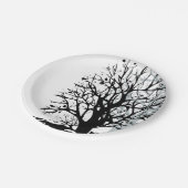 Abstrakter, moderner Silhouette Pappteller (Schrägansicht)