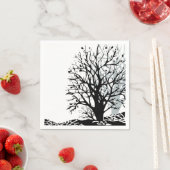 Abstrakter, moderner Silhouette Serviette (Beispiel)